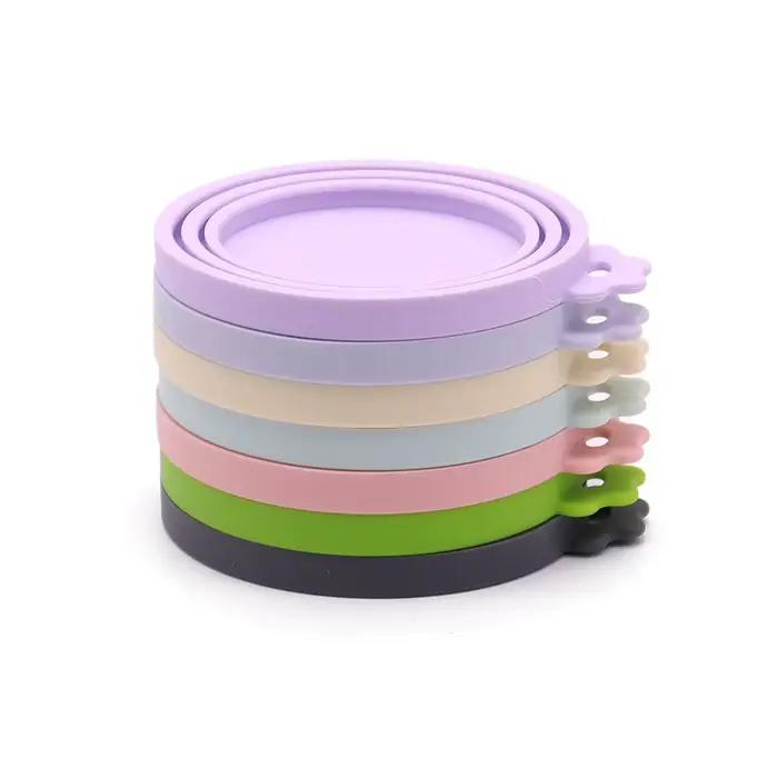 1 couvercle de canette réutilisable en Silicone pour animaux de compagnie