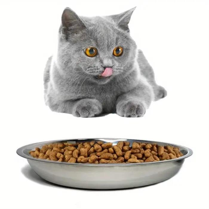 Bols de nourriture pour chat en acier inoxydable