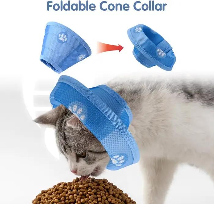 Collier conique réglable pour chat
