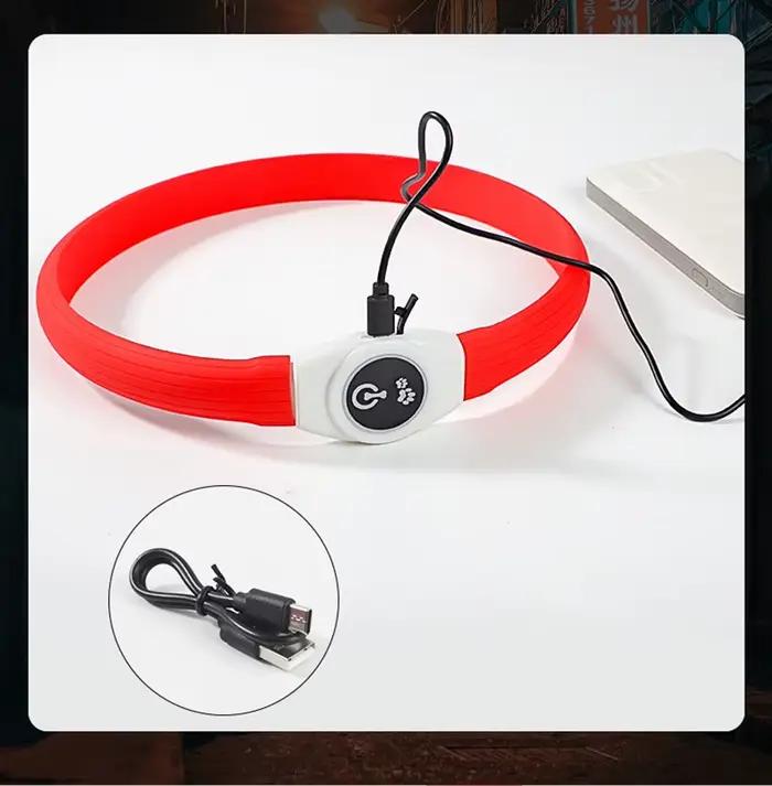 Collier pour chien éclairé par LED