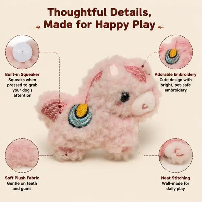 Mini jouet en peluche couineur pour chien