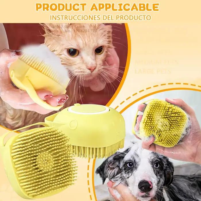 Brosse de bain en Silicone pour chien