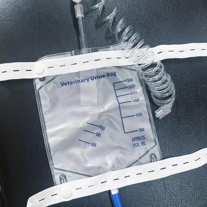 Sac à urine anti-reflux spécifique en PET de 300 ml pour chat et chien