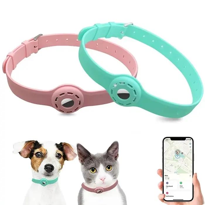 Nouveau collier de chat de compagnie Anti-perte en Silicone pour le traqueur de protection Apple Airtag