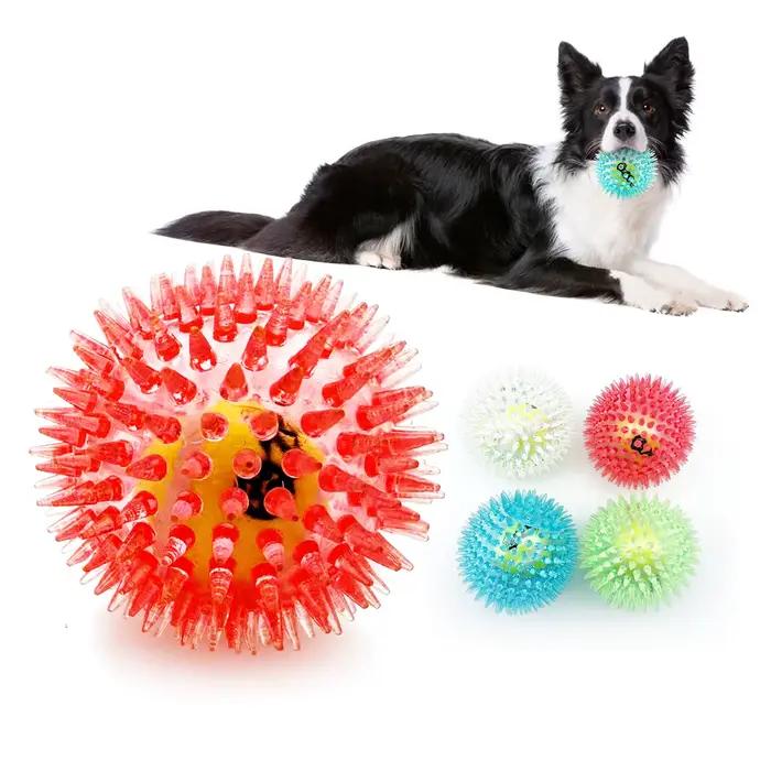 Balle de tennis en caoutchouc pour animaux de compagnie