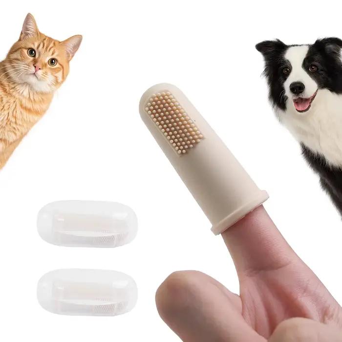 Brosse à dents en Silicone pour animaux de compagnie