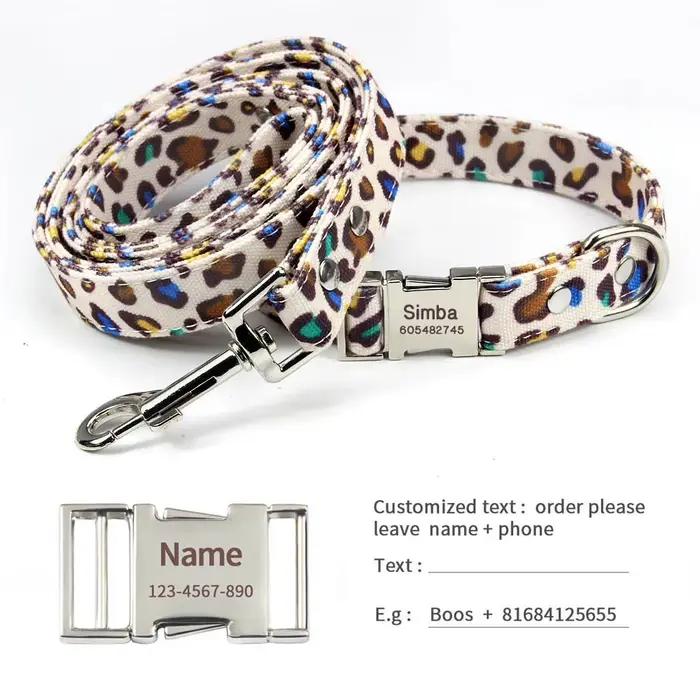 Collier de chien personnalisé avec nom gravé gratuit