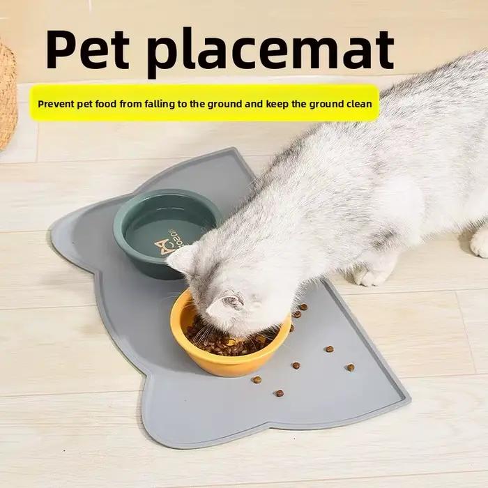 Tapis de nourriture pour animaux de compagnie en Silicone