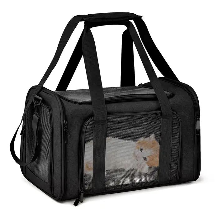 Sac de transport pour chien, sac à dos souple pour chat, sacs de voyage pour animaux de compagnie, a