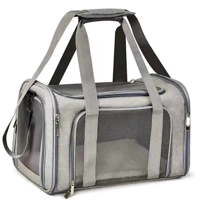 Sac à dos de transport pour animaux de compagnie approuvé par les compagnies aériennes, sac de voyag