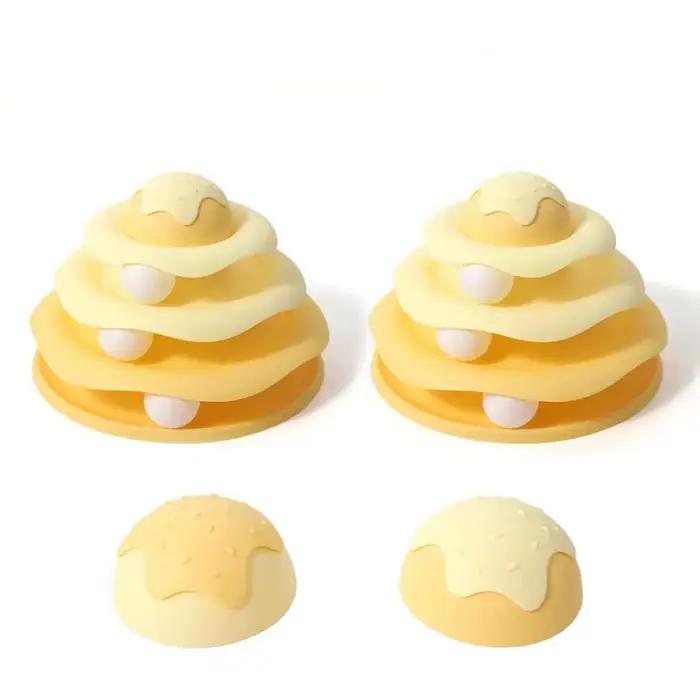 Jouets pour animaux de compagnie, tour pour chat, jouets de parcours pour chat, jouet tournant à qua